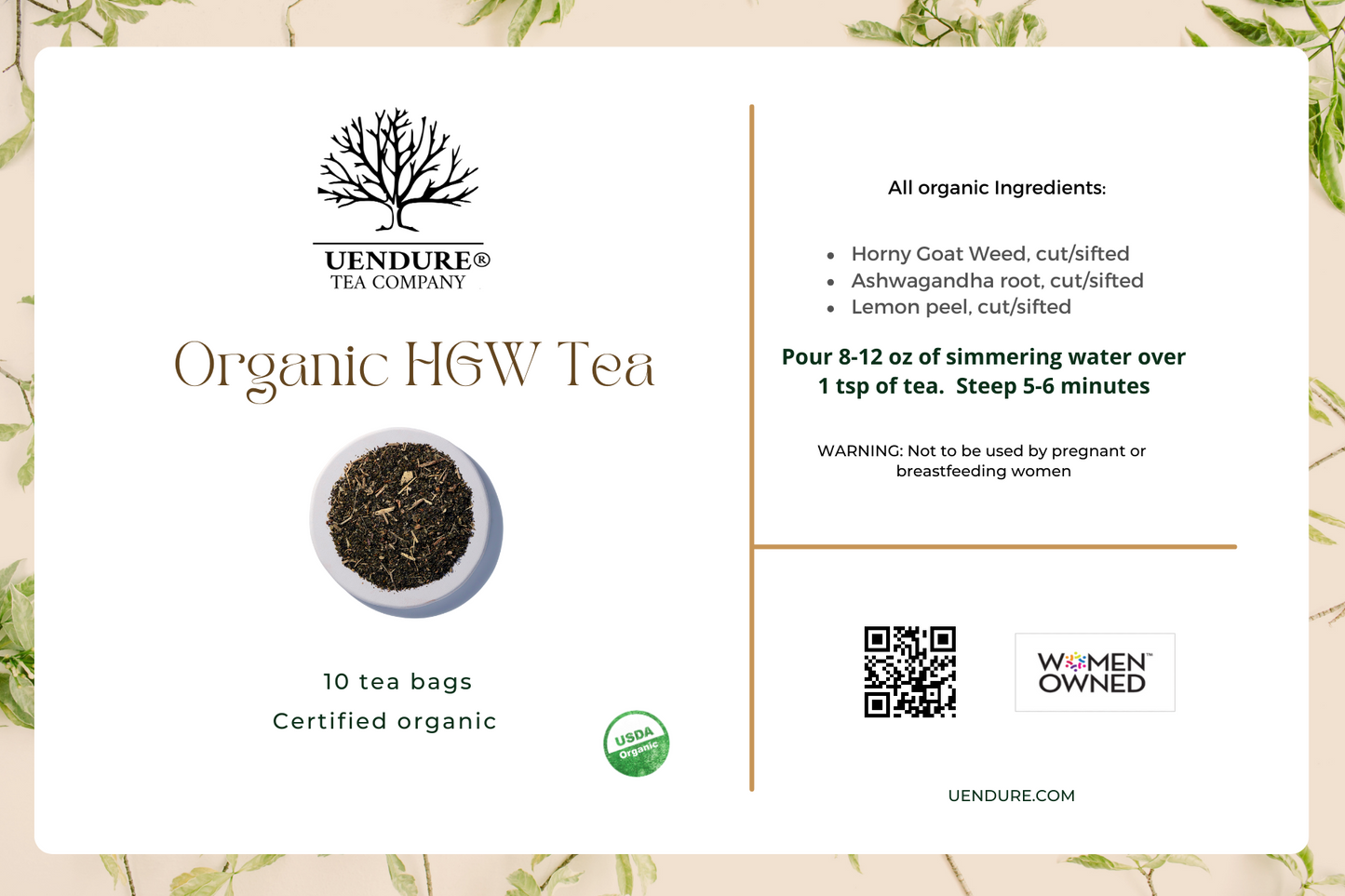 Horny Goat Weed & Ashwagandha organic