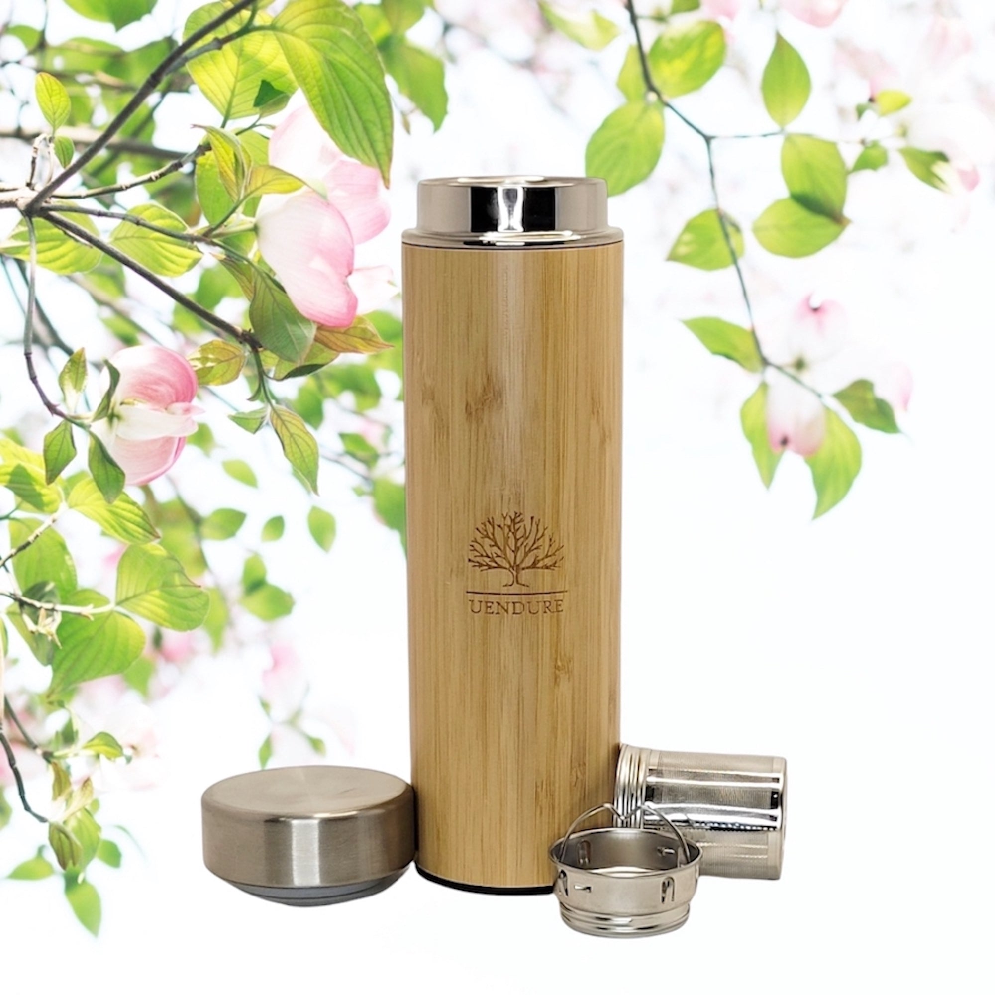 Bamboo Tumbler with Tea Infuser and Strainer – MyMajesteas