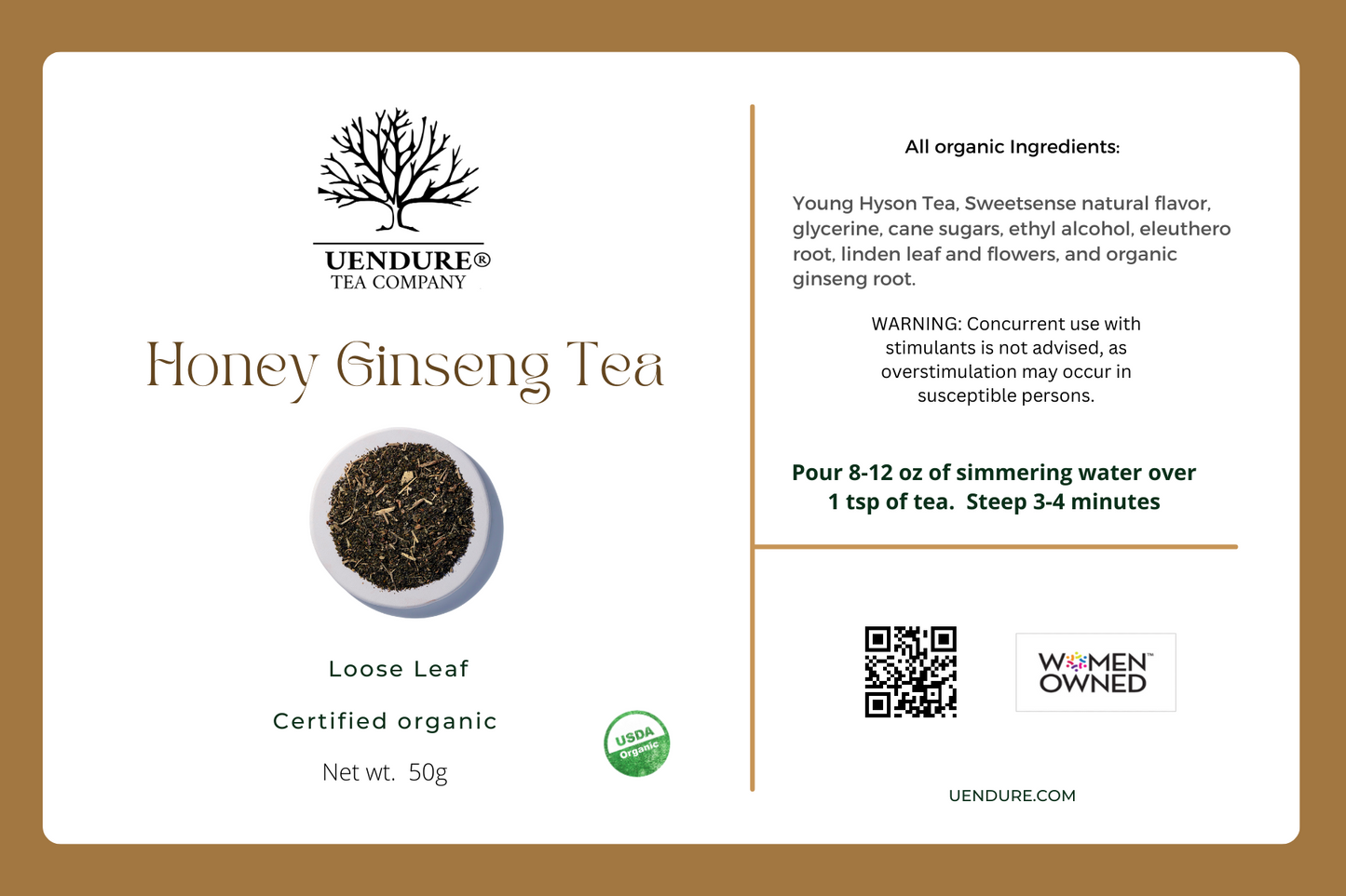 
                  
                    Honey Ginseng Tea - Organic
                  
                