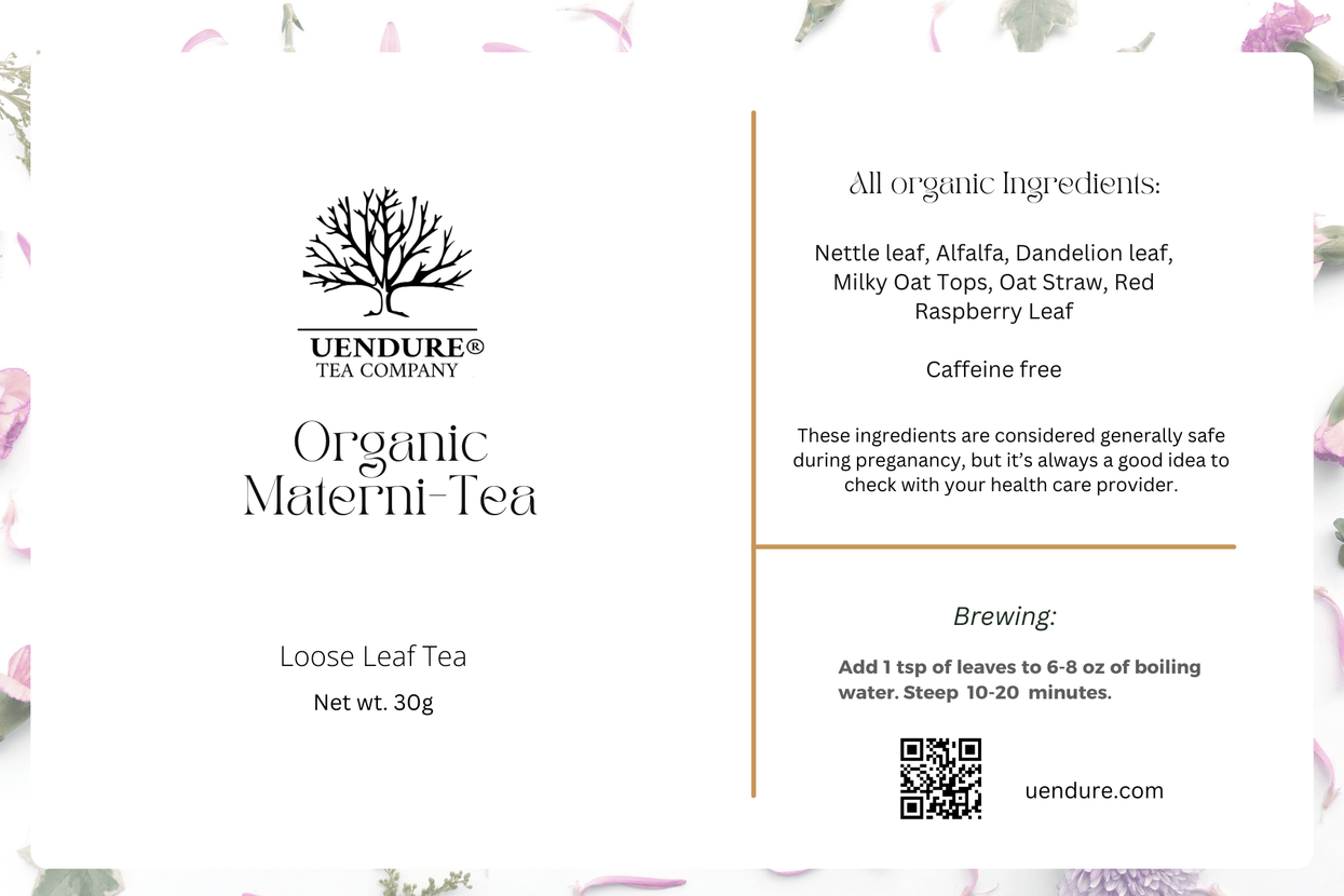 organic materni tea packaging