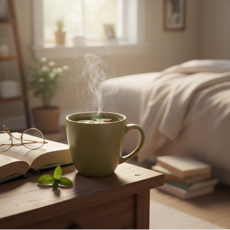 
                    
                      Bedside morning ritual
                    
                  