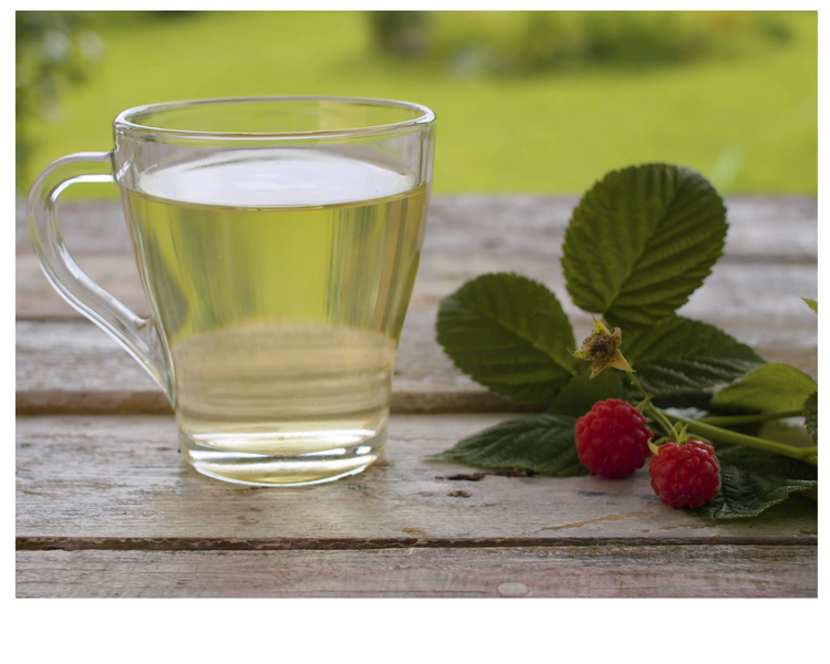 
                    
                      cup of raspberry leaf tea
                    
                  