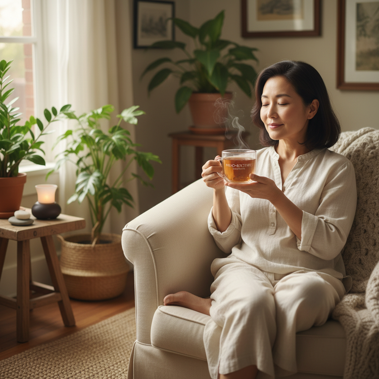 
                    
                      Menopause Relief Tea Lifestyle
                    
                  