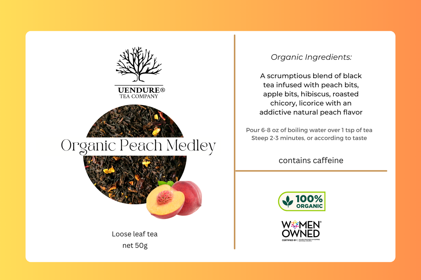 
                  
                    All New Peach Medley - Organic Loose Leaf Tea
                  
                