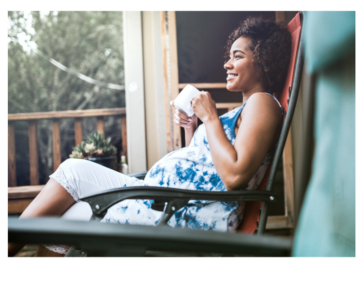 
                    
                      pregnant woman sipping tea
                    
                  