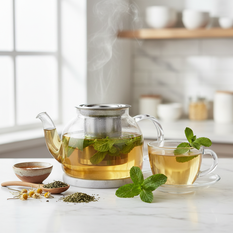 
                    
                      Premium glass teapot
                    
                  