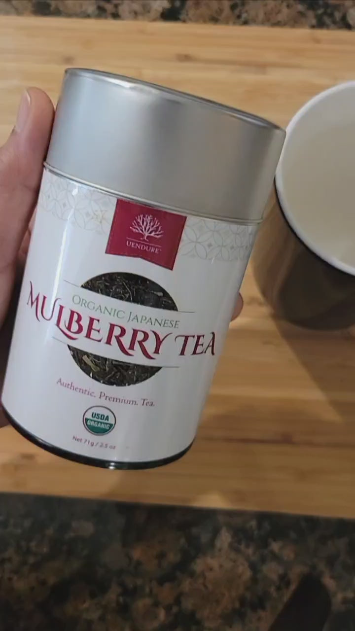 
                  
                    Load and play video in Gallery viewer, Mulberry Loose Leaf Herbal Tea - USDA Organic - 71 grams (approx 30 servings)
                  
                