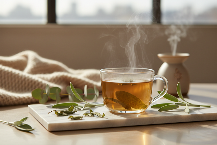 
                    
                      Sage Leaf Tea Lifestyle
                    
                  