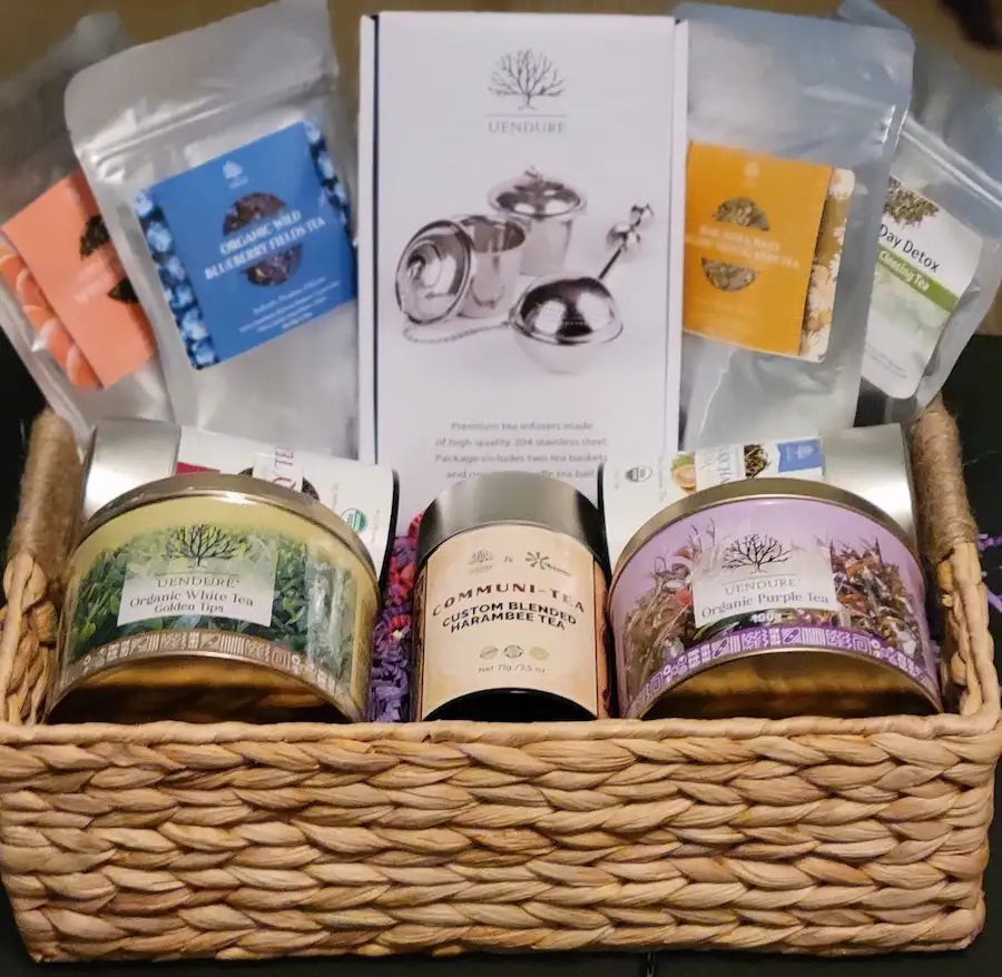 uendure tea company tea lover gift basket for all occasions