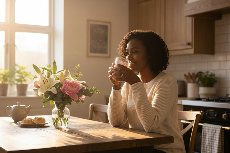 
                    
                      Woman at kitchen table with UENDURE tumbler
                    
                  