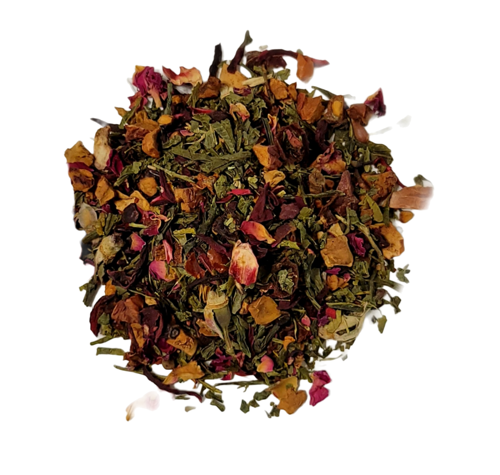 Organic Wild  Raspberry Rose Green Tea Raspberry Green Tea